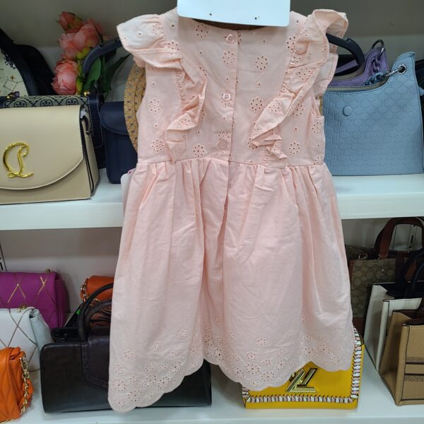 ROBE PRINCESSE + CHAPEAU DRESS WITH SUNHAT ROSE 4 ANS – Image 3