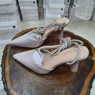 TALON R AN BE AVEC ATTACHE A LA CHEVILLE ARGENTE BT-HC525