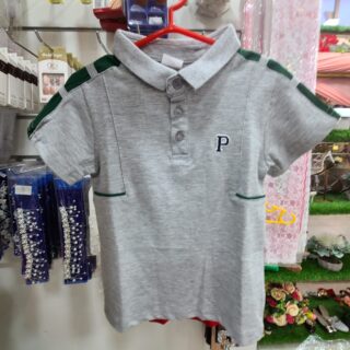 POLO ENFANT GRIS POTTON BT-MD8115