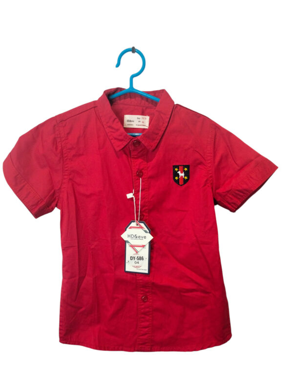CHEMISE ROUGE  ENFANT DY-586