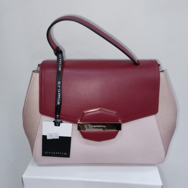 SAC A MAIN EN CUIR CROMIA ROUGE