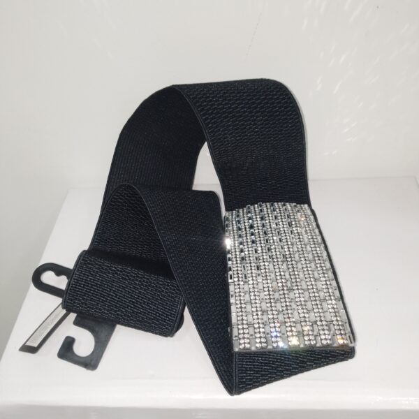 CEINTURE DAME NOIR JM ACCESSORIES