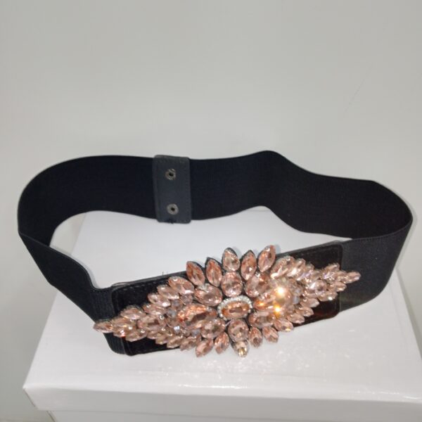 CEINTURE DAME NOIR MILI BIJOUX