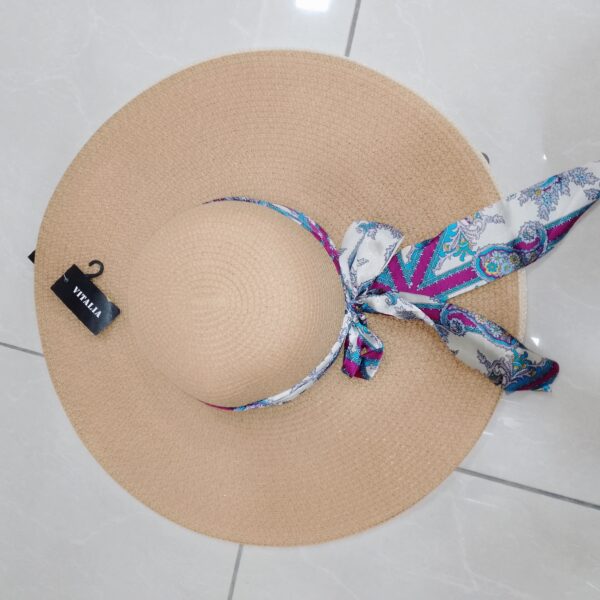 CHAPEAU FLOPPY HAT AVEC NŒUD FOULARD VITALIA