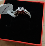 BOX BIJOUX BAGUE DE FIANCAILLE ARGENTE BGA003