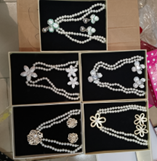 COFFRET CHAINE & BOUCLE EN PERLE CC505