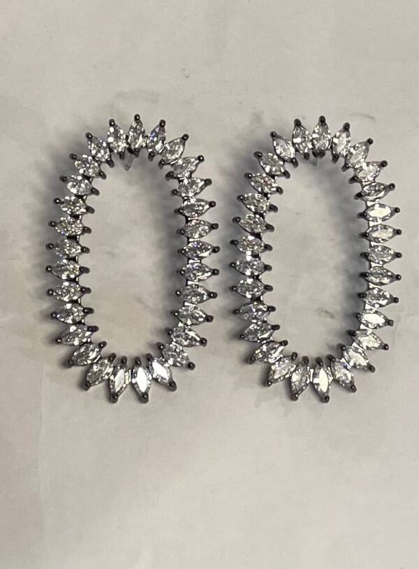 Paire de boucles d'oreilles argentées 6PO3C-BX