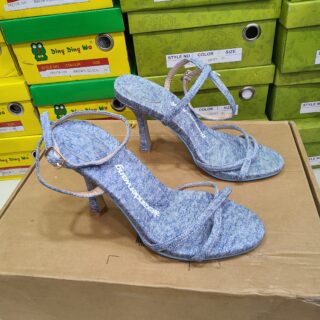 TALON HAUT AVEC ALEXENDERWANG AVEC ATTACHE A LA CHEVILLE BLEU JEAN BT-17682-1