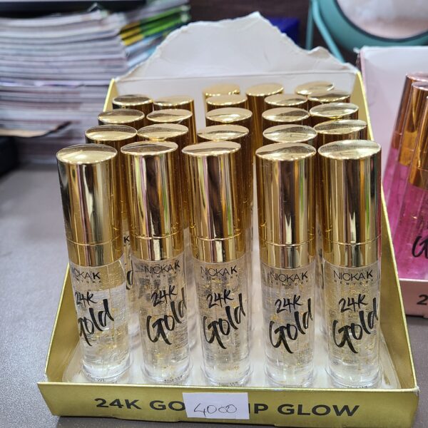 GLOSS NICKAK 24K GOLD MINT FLASKES