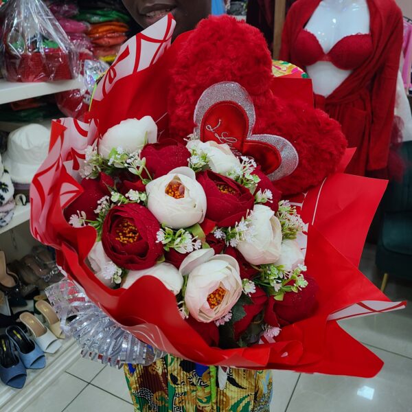 Bouquet de fleur Saint valentin