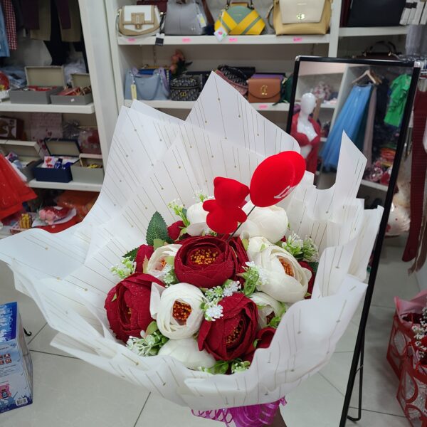 Bouquet de fleur Saint valentin