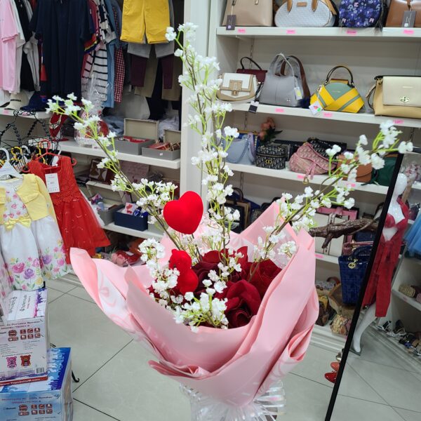 Bouquet de fleur Saint valentin