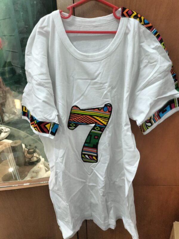 TSHIRT AVEC MORCEAU DE PAGNE ''7'' TT0001-55