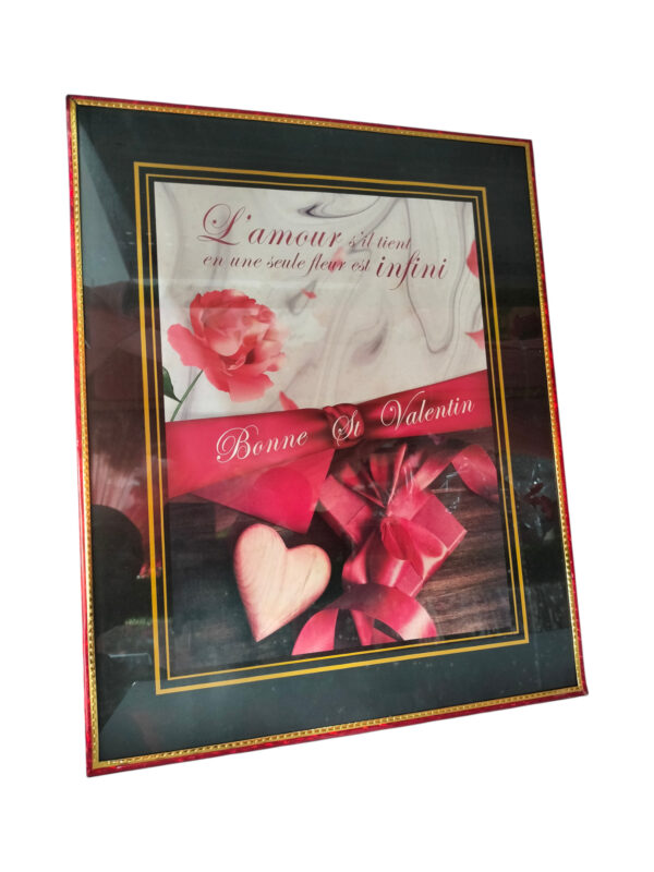 CARDRE PHOTO GRAND FORMAT "BONNE ST VALENTIN" T7