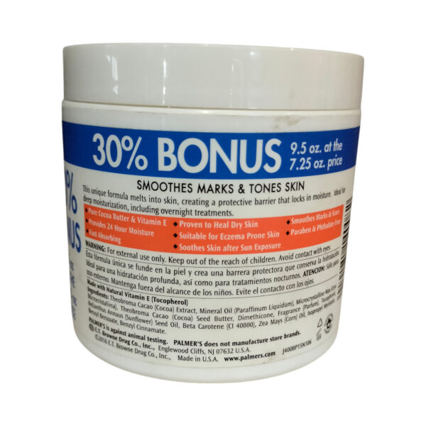 PALMER'S COCOA BUTTER FORMULA HEALS SOFTENS 270g(30% BONUS)34759 – Image 3