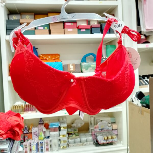 ENSEMBLE LINGERIE SOUTIEN + CALECON FEMME ROUGE – Image 3