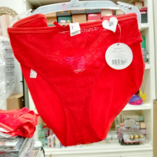 ENSEMBLE LINGERIE SOUTIEN + CALECON FEMME ROUGE – Image 2