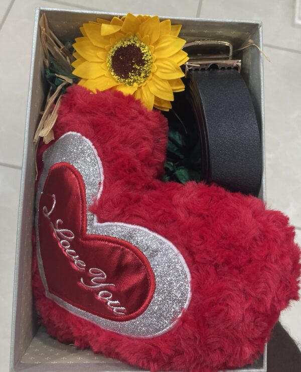 BOX SAINT VALENTIN + COUSSIN EN FORME DE COEUR 6R2E6-BX – Image 2