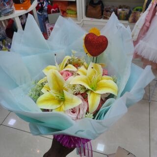 Bouquet fleur Saint valentin
