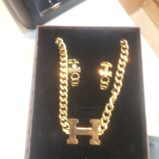 BX CHAINE + BOUCLES HERMES BX-BC0185