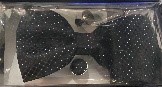 BX NOEUD PAPILLON POCHETTE ET BOUTUONS DE MANCHETTE BX-JP366