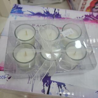 BOUGIE VIOLET- BLANC 6 EN 1 BT-R493-8