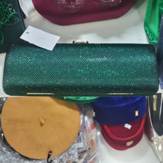 POCHETTE PERLEE VERTE BT-21064