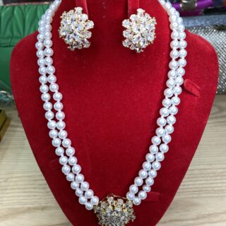 COFFRET CHAINE & BOUCLE EN PERLE BX-50Y23