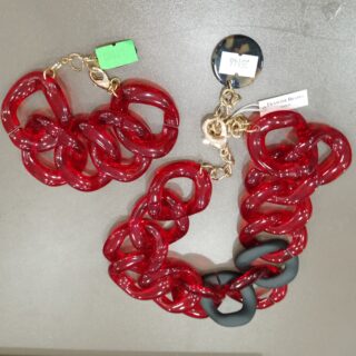 COLLIER + BRACELET EN PORCELAINE BT-35Y46