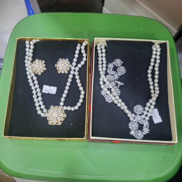 COFFRET CHAINE & BOUCLE EN PERLE BX-50Y23