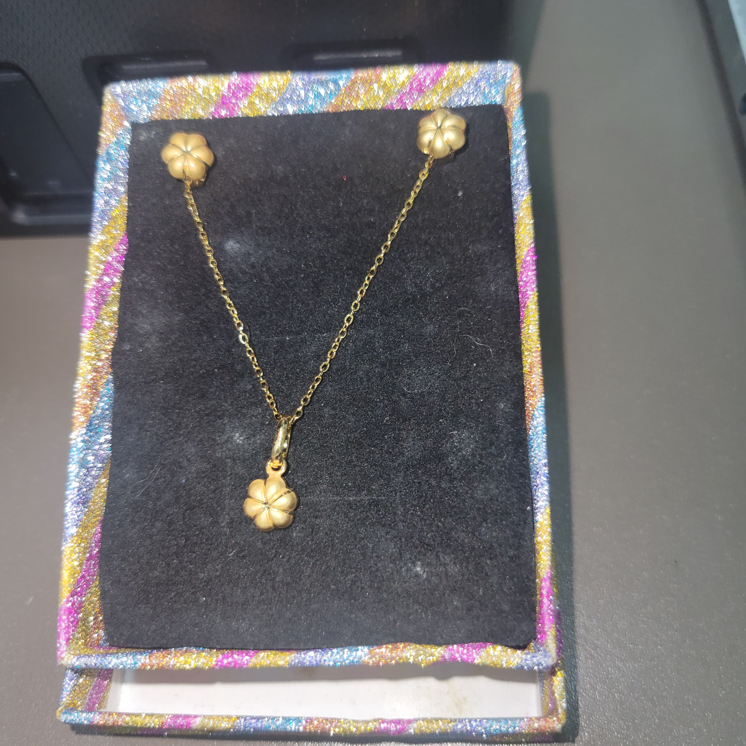 COMPLET CHAINE & BOUCLE D'OREILLE Bx-09y91