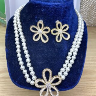COFFRET CHAINE & BOUCLE EN PERLE BX-87Y56