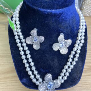 COFFRET CHAINE & BOUCLE EN PERLE BX-87Y66