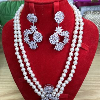 COFFRET CHAINE & BOUCLE EN PERLE BX-50Y22