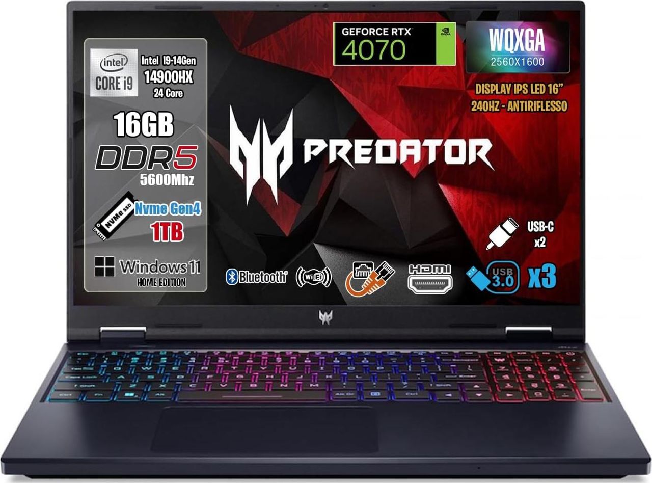 PC Gamers Super Pro ,Programmeurs, Architecture, Multimédia, Acer Neo 16 Core i9 14th – Image 2