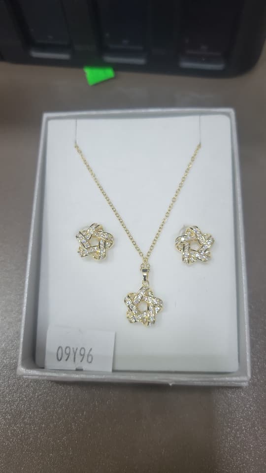 COMPLET CHAINE & BOUCLE D'OREILLE BX-09Y96