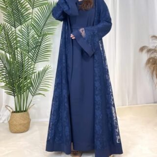 robe abaya en dentelle