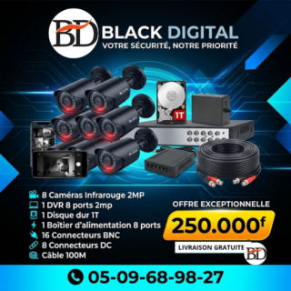 kit 8 cameras infrarouge 2 megapixel